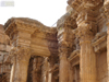 Columns in the Temple of Bacchus in Baalbek